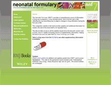 Tablet Screenshot of neonatalformulary.com